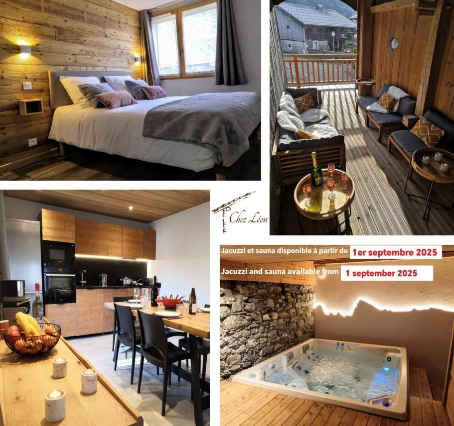 Chez Leon, Jacuzzi Et Sauna Des Le 1Er Septembre 2025 Samoëns Εξωτερικό φωτογραφία